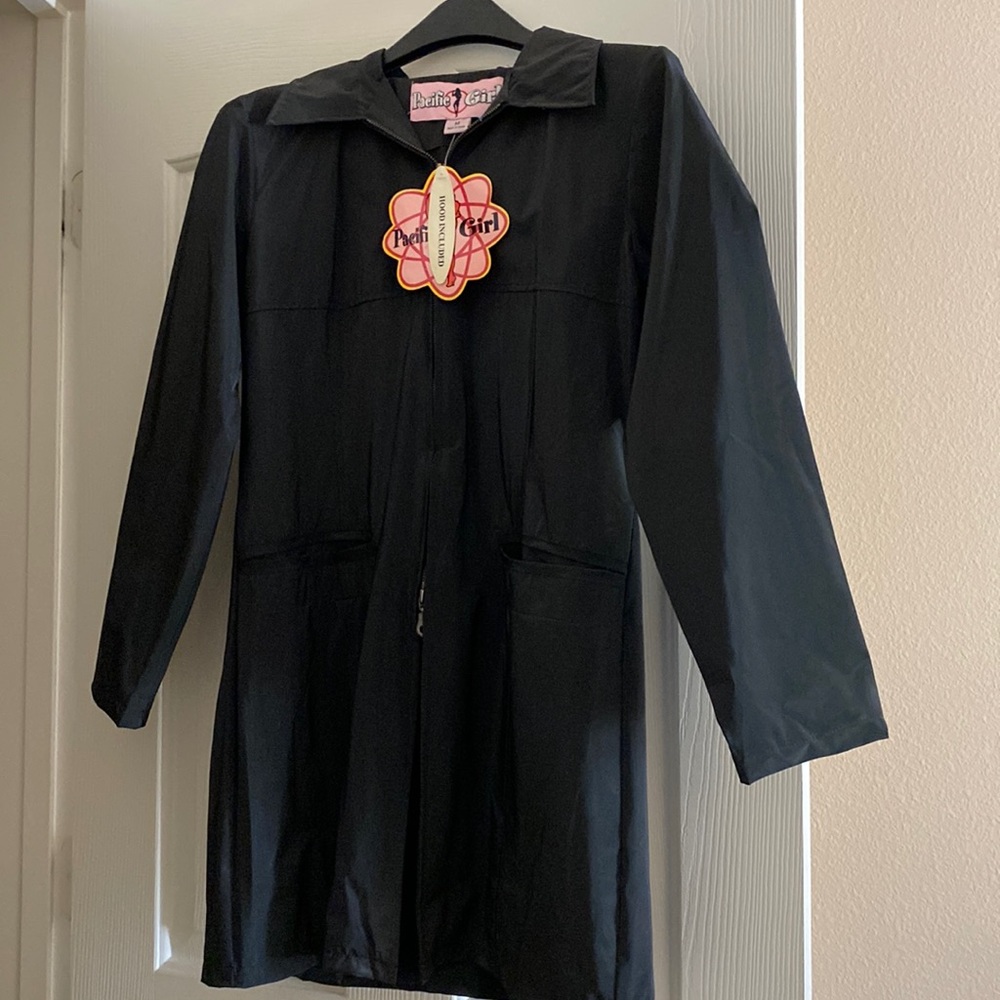 Pacific Girl Raincoat Black Medium with tags